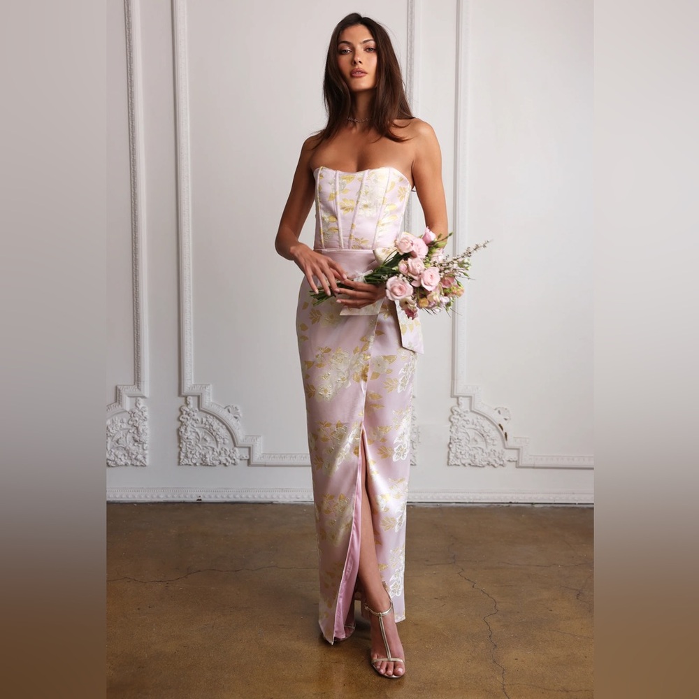 V. Chapman June Dress in Light Lilac Baroque Floral